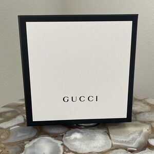 New Authentic GUCCI empty Gift Box Square black white